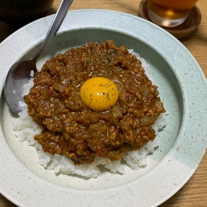 市販のルーにスパイスアレンジ！キーマカレー